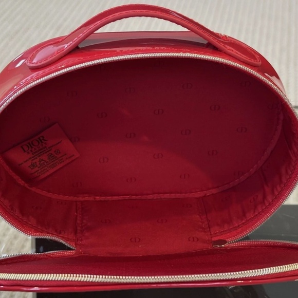 Dior  Red Patent Cosmetic Pouch | Miss Dior, Sauvage Jadore cosmetic bag, purse - Picture 2 of 4